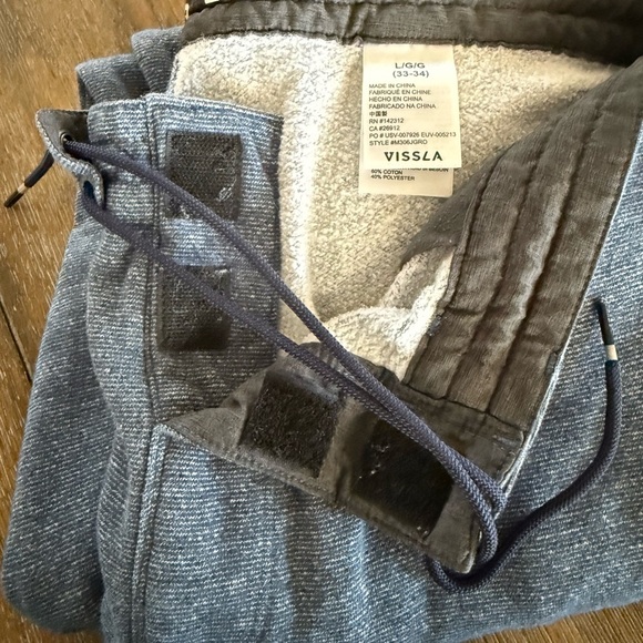 Vissla Men's Blue Jogger Pants Size L - Picture 10 of 11